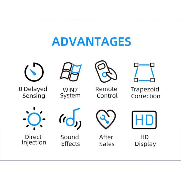 15pcs AR Children Interactive Projector Games AR Magic Ball Interactive Projection Wall Game