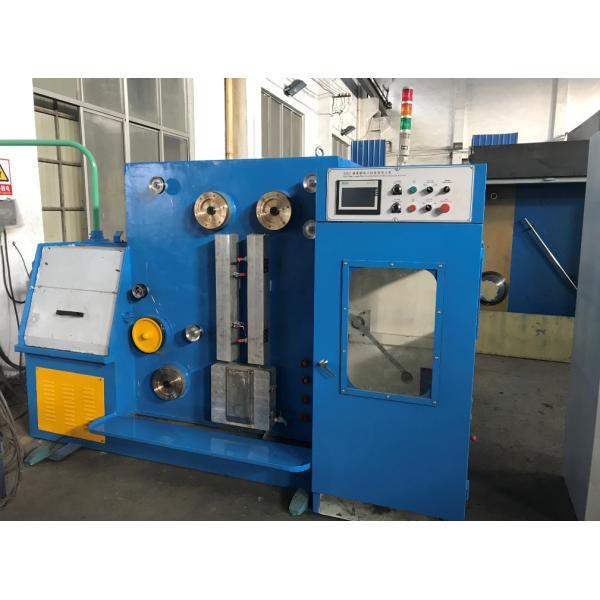 Fine Copper Wire Drawing Machine With Annealing Machine And Air Conditioning , Welded By Steel Plate