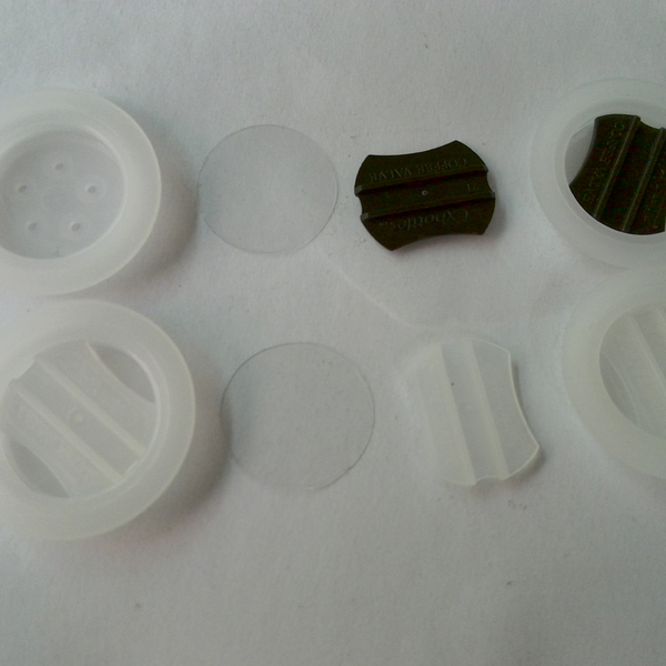 Custom One Way Degassing Valve Coffee Bags Food Grade PE Material , 23*4mm Size