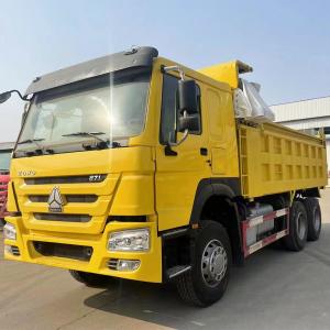 China Howo Used Tipper Dump Truck For Africa HW76 Cab on sale