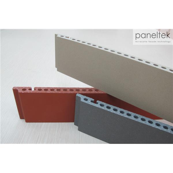 Anti - Fade Terracotta Facade Cladding , External Insulated Cladding Panels