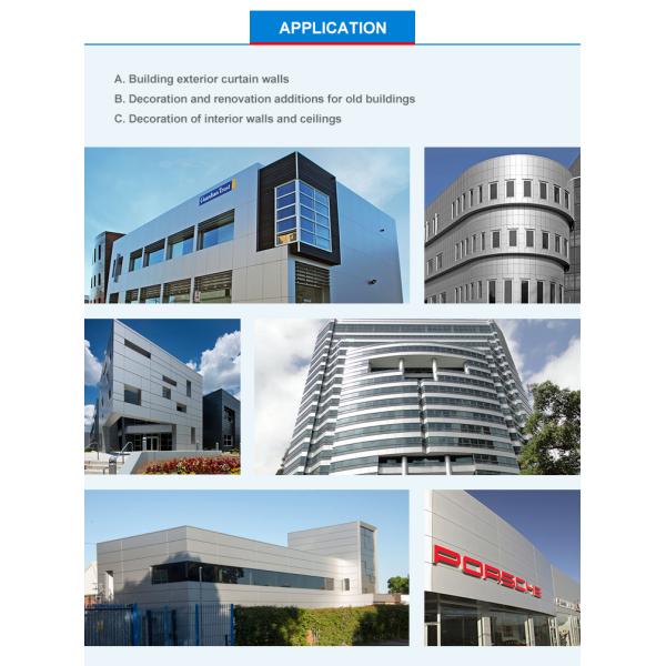 Green A2 Fireproof Aluminum Corrugated Panel 3mm PVDF Acp Sheet 1100 Alloy