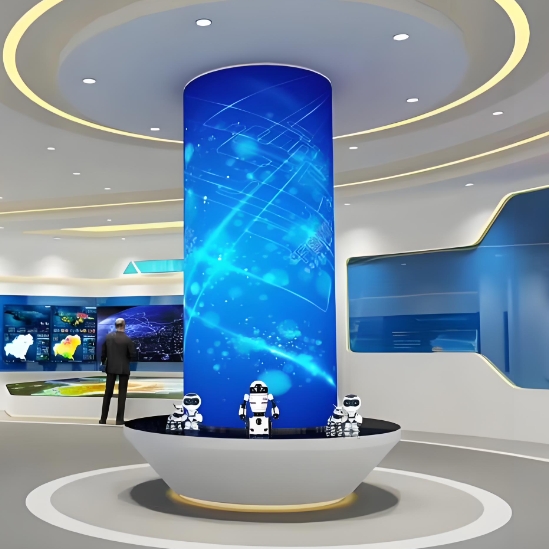 OEM Indoor Outdoor Arch Flexible LED Video Wall Interactive LED Curved Tunnel Display Immersive Tunnel Screen