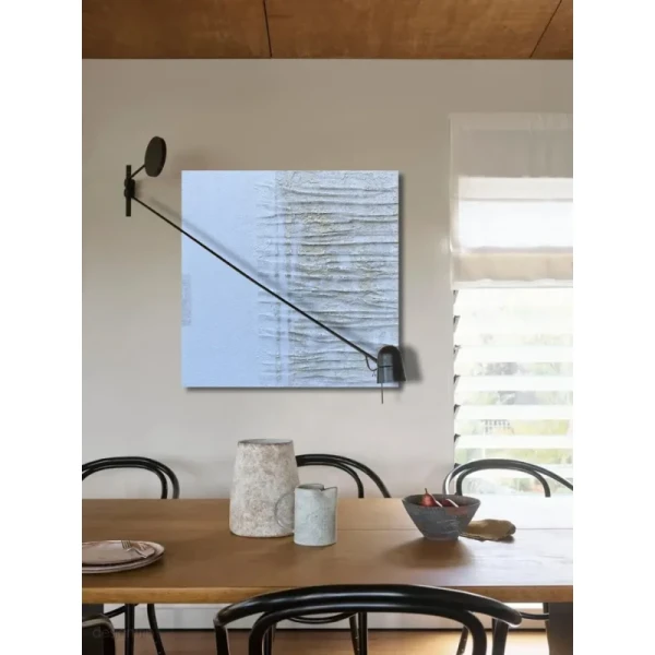 Modern Geometric Mdf Abstract Relief Painting For Living Room Canvas Support Home Decor