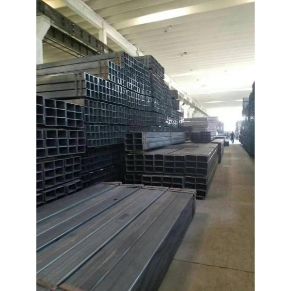 Rectangular / Square Steel Pipe Hollow Section Galvanzied / Black Annealing Steel Tube