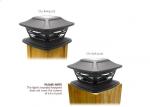 IP44 Square Solar Post Cap Lights Outdoor White Lantern For Garden Or Fence
