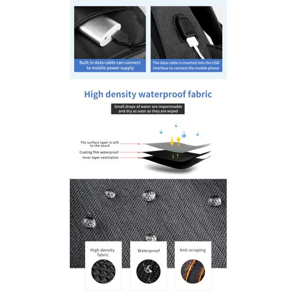 Factory high quality new men's backpack custom logo large capacity waterproof anti theft business Laptop Backpack