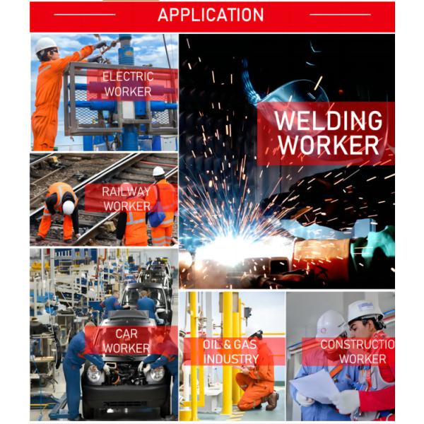 Electrical Engineer Safety Work Uniforms with Inherently Flame Retardant Fabric for Arc Flash Protection, NFPA 70E Standard, Lightweight and