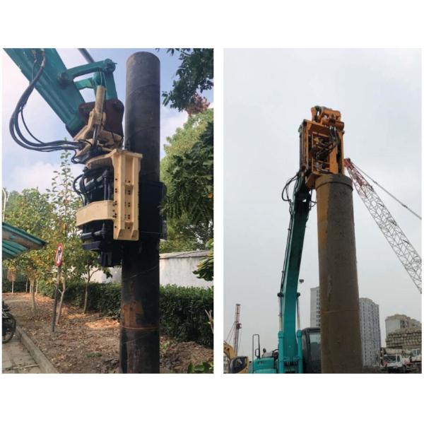 Bottom Clamp Force 550kn Pile Excavator Mounted Vibratory Hammer