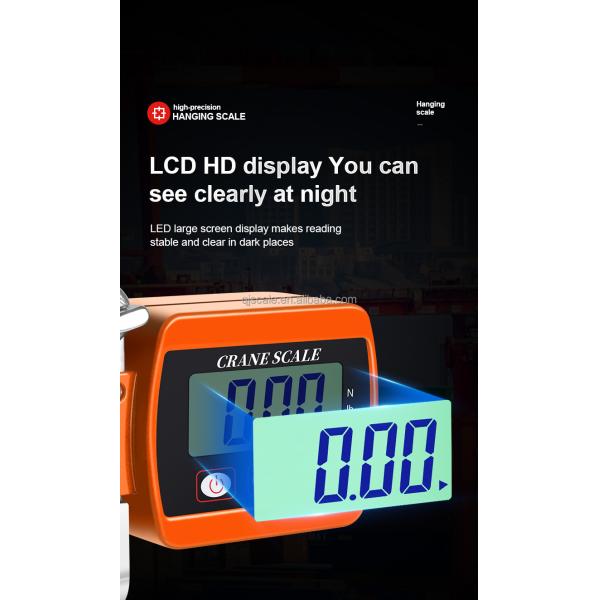 Hanging Scale Digital Electronic 300kg Mini Gram Feature LCD/LED Display Tare Function for Luggage Weighing OEM/ODM