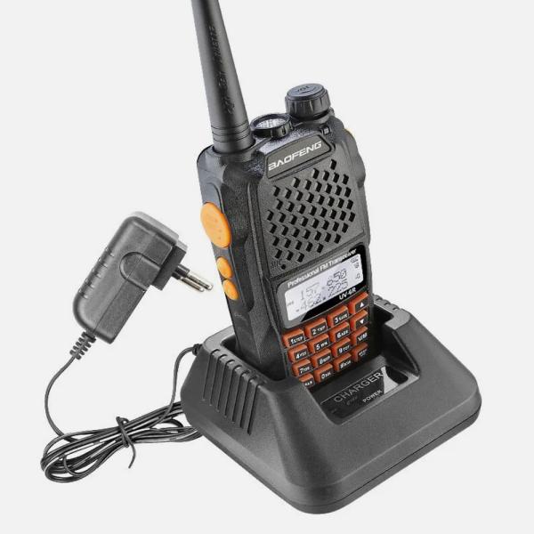 UV-6R IPX4 Water Resistant Walkie Talkie with 1500mAh Battery and 16 Channels Portable Two Way Radio