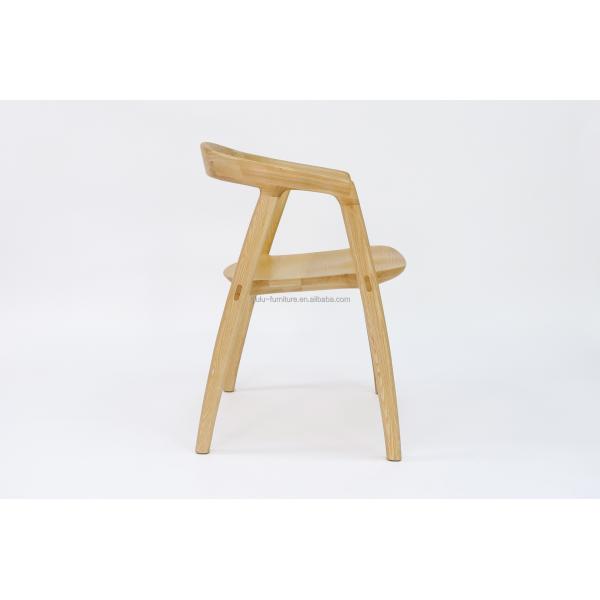 Solid Wood Dining Chair with Nitrolacquer Finish and NO Folded Design at Reasonable in Ash Wood