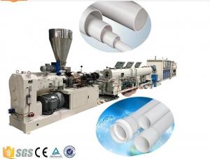 Buy cheap Drainage And Electric Conduit PVC Plastic Pipe Extrusion Machine , PVC Pipe Production Line product