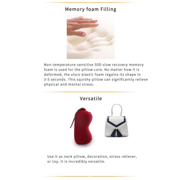 Contour Cervical Inflatable Travel Neck Pillow Soft Airplane Car Sleeping Application