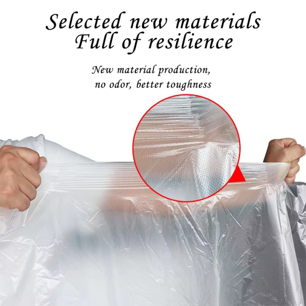 Customized 55-gallon industrial black garbage bags, environmentally friendly heavy-duty polyethylene garbage bags, moisture-proof wholesale available