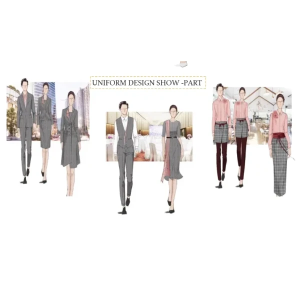 Soft and Comfortable Catering and Hotel Service Fast Food Restaurant Waiter Workwear