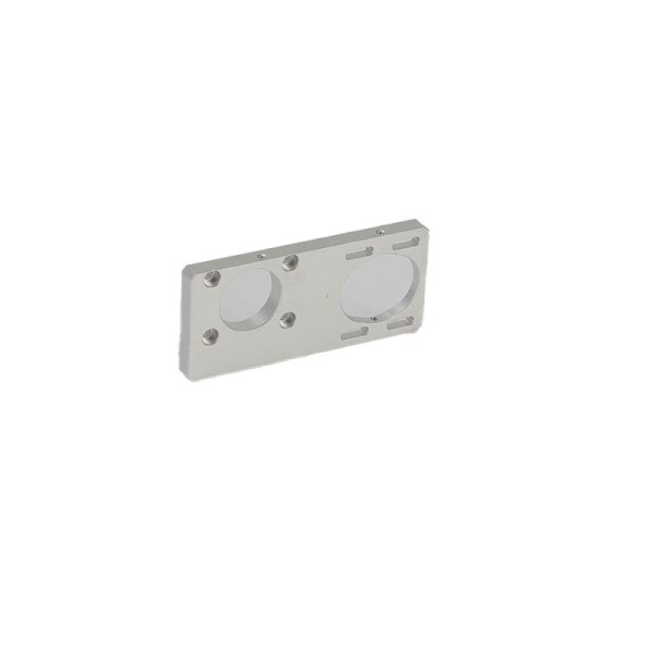 High Precision CNC Components Parts Industrial Silver Hollow Design