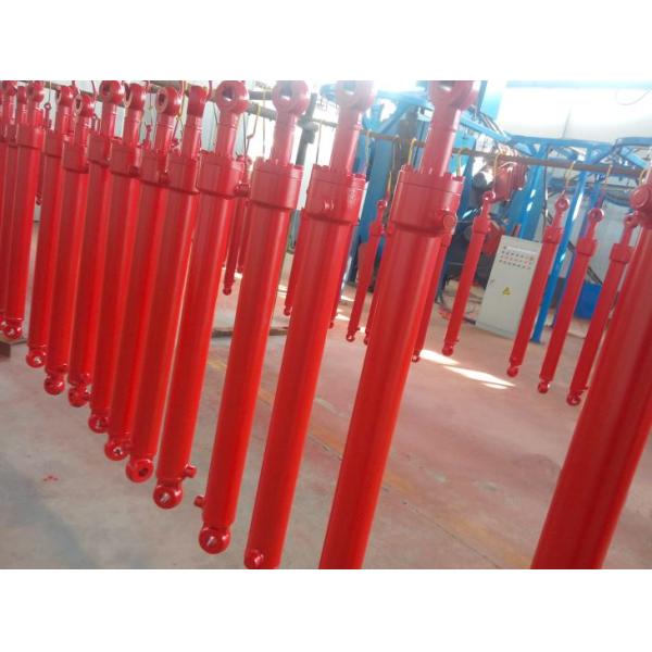 Farm Small Bore Hydraulic Cylinder Yellow Black Blue Color Customized