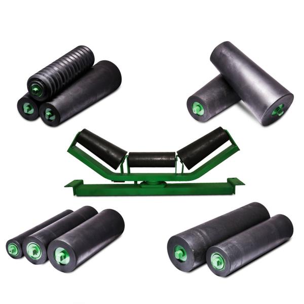 Guarante Six Months Customizable Black Dia 89mm Mining Conveyor Rollers