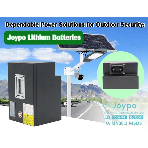Rechargeable 12 Volt LiFePO4 Lithium Ion Battery For Security Camera Outdoor Solar Lights