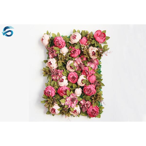 Vivid Artificial Rose Wall Handwork Process , Flower Wall Wedding Backdrop
