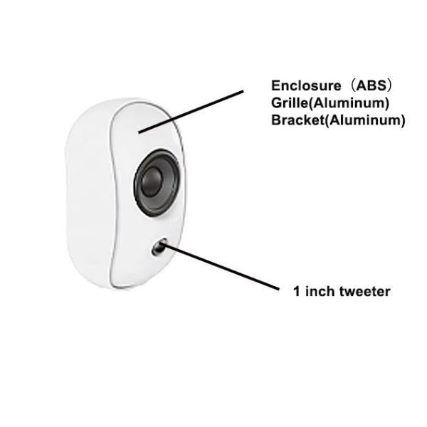 Wifi Speaker Wireless Waterproof 4-inch Commercial Audio Multi-Zone Functionality Mobile App Control