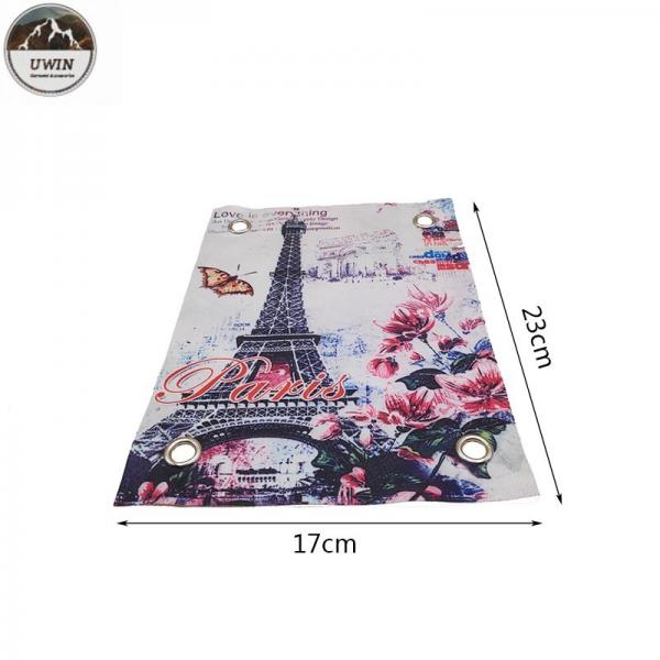 Quality Eiffel Tower Romantic Digital Printed Patches Art Work 23*17CM Size For Clothing for sale