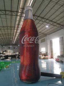 China ASTM 4m Tall Advertising Inflatable Coca Cola Bottle on sale
