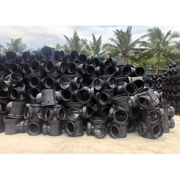 Double Wall Bellows Drain Pipe Welded Elbow Inspection Well Joints Hdpe Pipe Fittings