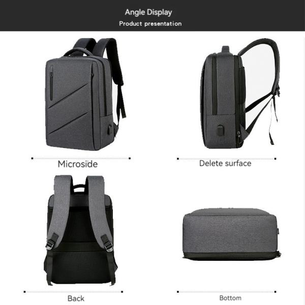 Custom Logo Business Backpack with Large Capacity and Anti-Theft Oxford Material