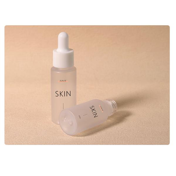 PET Frosted Dropper Bottle Transparent Dropper Serum Bottle 20ml 25ml 35ml For Skincare
