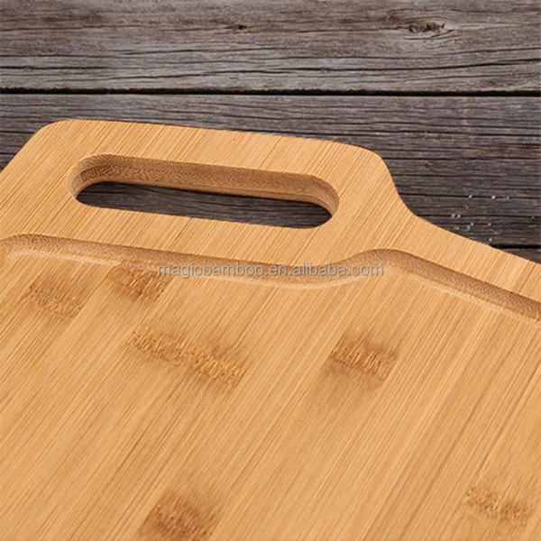 Bamboo Cutting Board Set with Juice Groove L 40*28*1.5cm M 33*24*1.5cm S 27*18*1.5cm