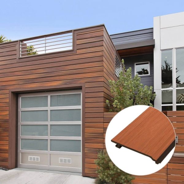 B1 Fire Retardant 148mm 21mm WPC Cladding Weatherproof Exterior Composite Wall Cladding