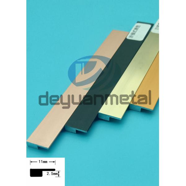11mm Width 6063 Aluminum T Profiles Transition Strips