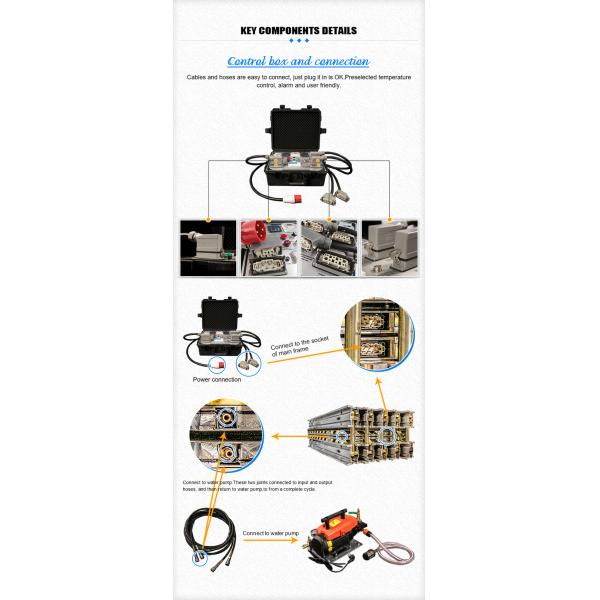 Electric Heating Water Cooled Rubber Conveyor Belt Splicer Press Machine Portable