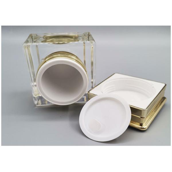 Custom Acrylic Square 250ml Cosmetic Bottle Sets Plastic