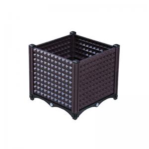 China High Quality Plastic Square Stackable Raised Garden Bed cheap planter box Garden Plant Bed on sale