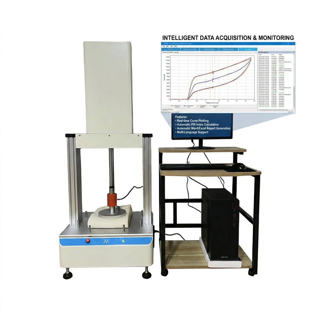 Automatic Polyurethane Foam Indentation Hardness and Fatigue Tester for Mattress Sofa Cushion Lab Test
