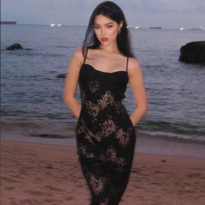 Buy cheap Summer Sexy Slip Dress With Irresistible Camisole See Through Long Skirt product
