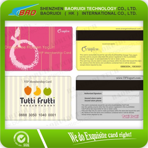 plastic pvc cards/vip cards/membership cards