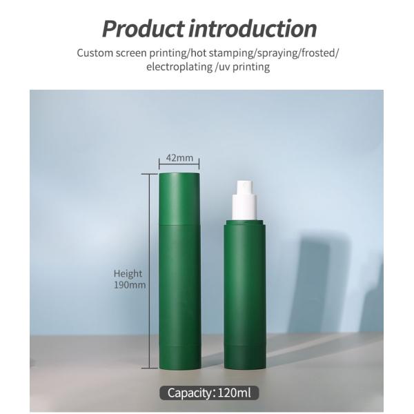 Luxury Airless Bottles 30ml 50ml 100ml 120ml Empty Refillable Perfume Bottles For Skincare