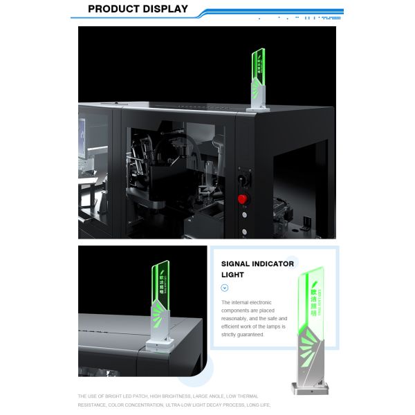 Customized RYG Led Tower Indicator Light For PMMA Material IP50 Protection Grade