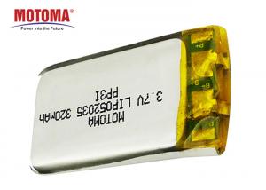 Buy cheap Ultra Small Lipo Rechargeable Battery 3.7 V 320mAh With High Energy Density product