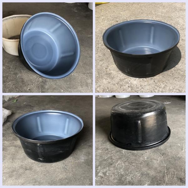 Double Color Rotomolding Plastic Cattle Drinking Troughs Round Plastic Stock Tank 80L