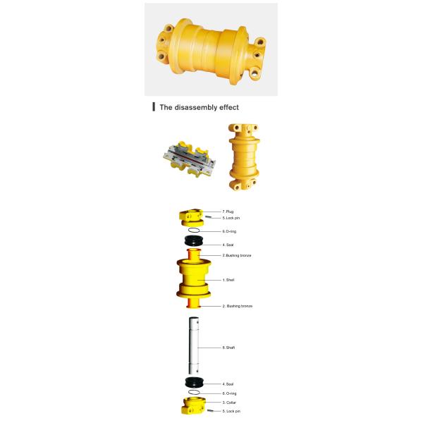 D7E/D7F/D7G/D7H/D7R Single Flange Track Roller for Bulldozer Undercarriage Parts Made