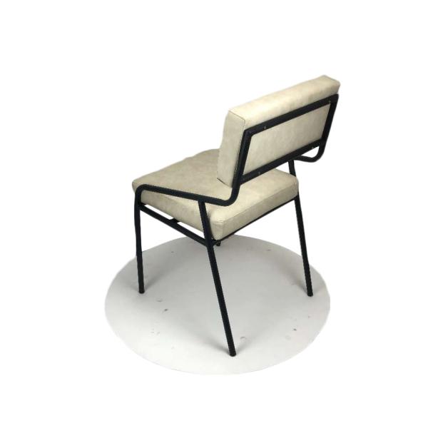 Armrest Smooth PU Leather 80cm 0.25CBM Modern Dining Chair