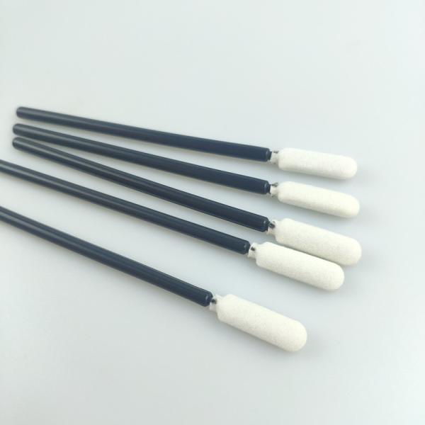 113mm 100PCS Black White Open Cell Sponge Foam Tip Swabs Dust Free