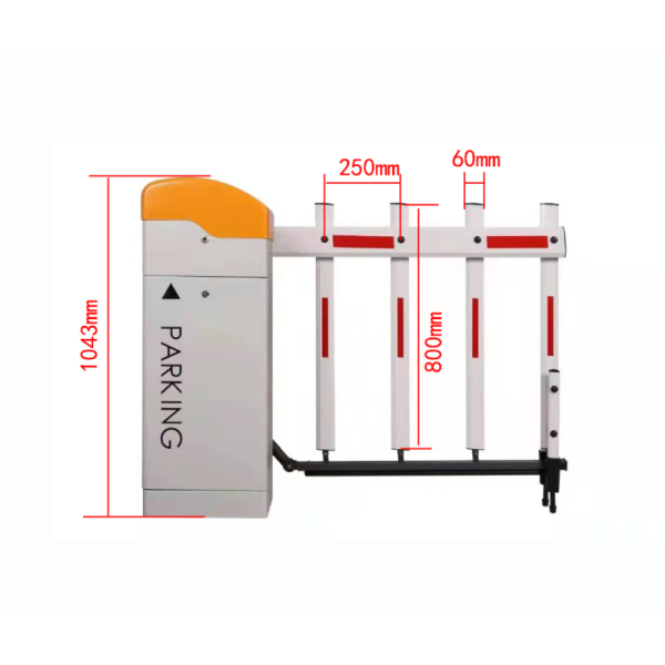 Access Control Boom Barrier Gates , Auto Barrier Gate With LPR System