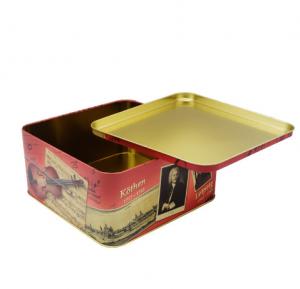 Buy cheap Rectangular Shape Candle Cake Cookies Tin Box Moisture Poof product