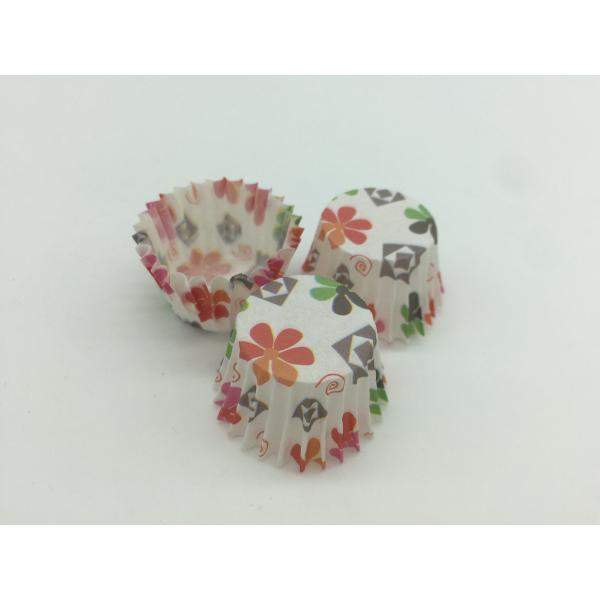 Colorful Decorative Cupcake Wrappers / Holders , Patterned Cupcake Liners Birthday Baking Tools